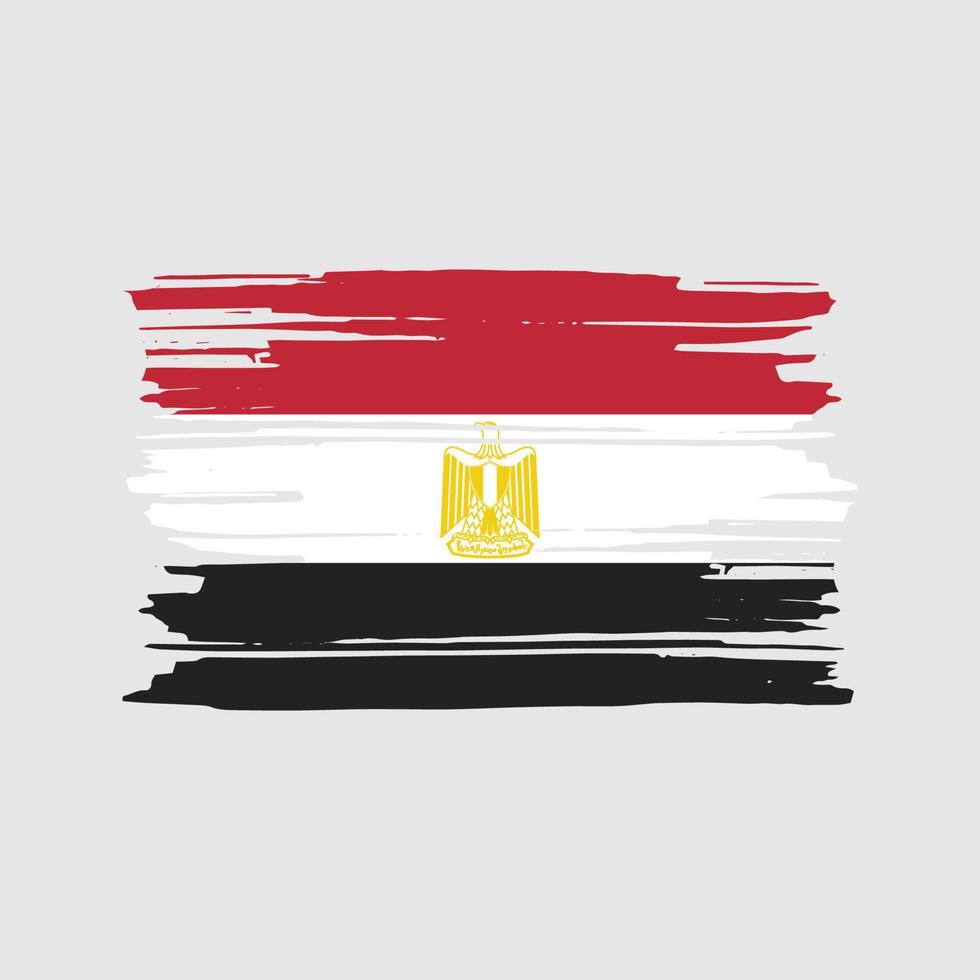 Egypte vlag borstel vector. nationaal vlag ontwerp vector