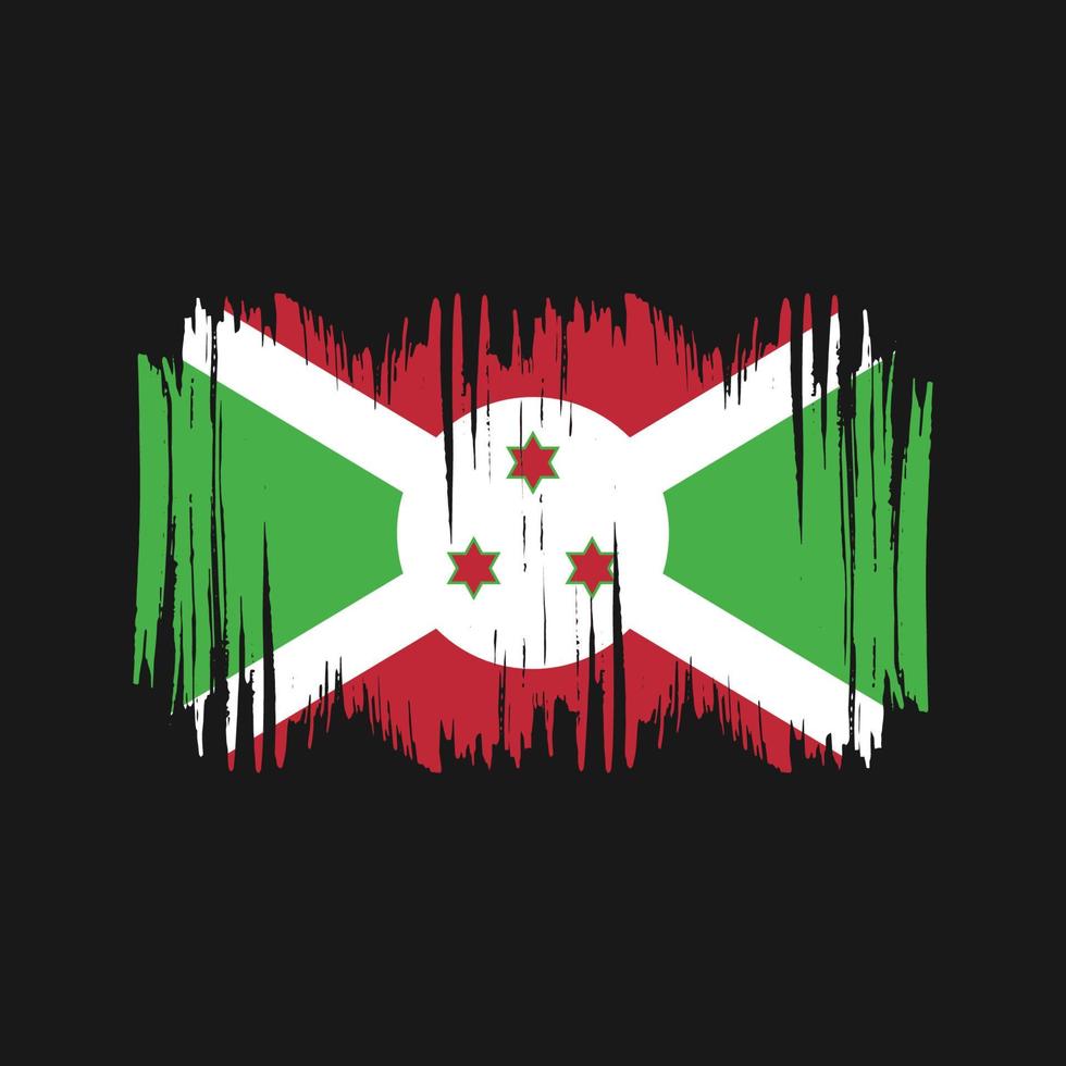 Burundi vlag vector borstel. nationaal vlag borstel vector