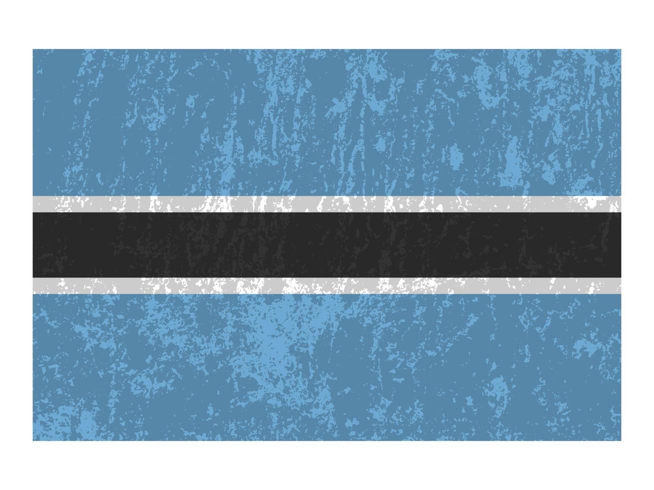 botswana grunge vlag, officieel kleuren en proportie. vector illustratie.