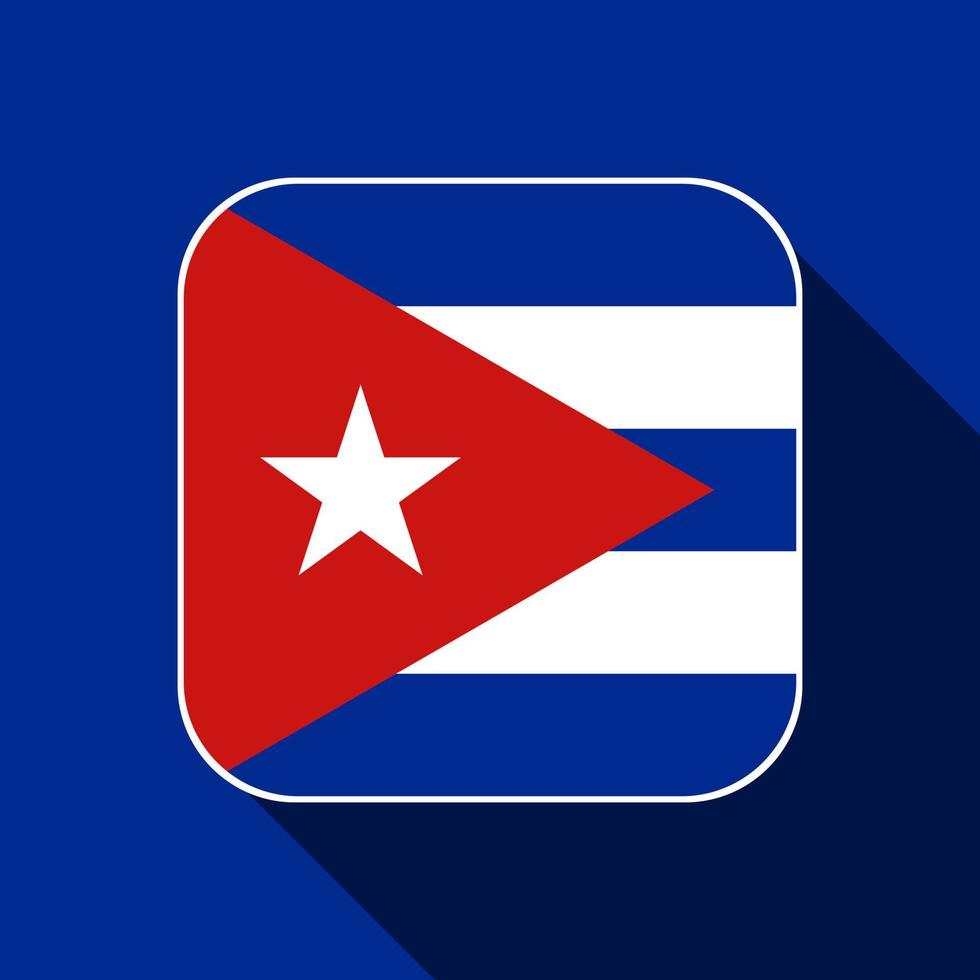 Cuba vlag, officiële kleuren. vectorillustratie. vector