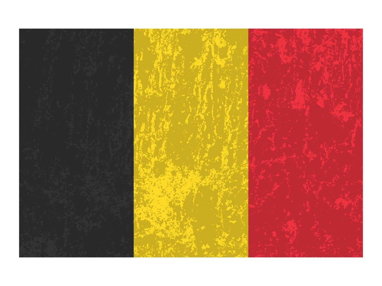 belgie grunge vlag, officieel kleuren en proportie. vector illustratie.