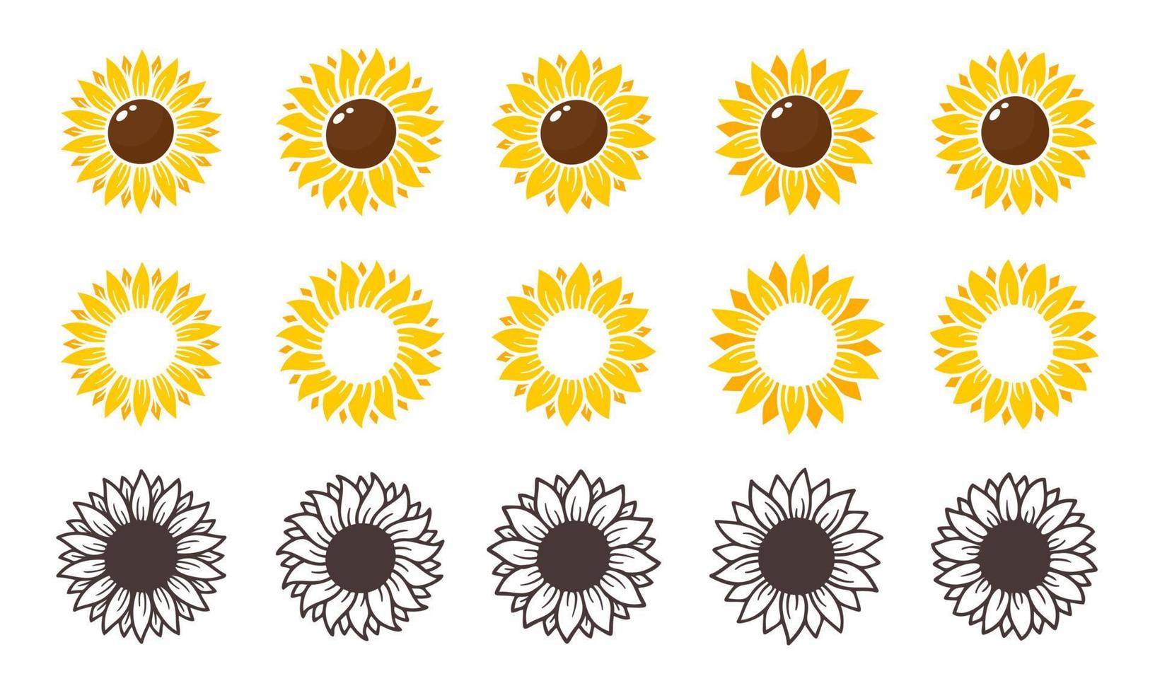 geel zonnebloemen bloeien in de lente. voor decoreren Welkom teken vector