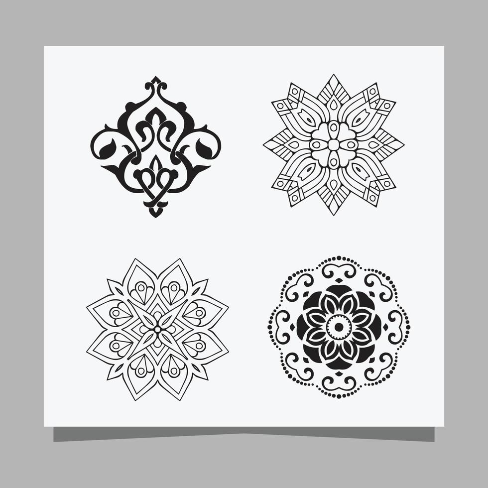 vector illustratie van minimalistische ornamenten, Arabisch ornamenten getrokken Aan papier zijn perfect voor banier en poster decoratie