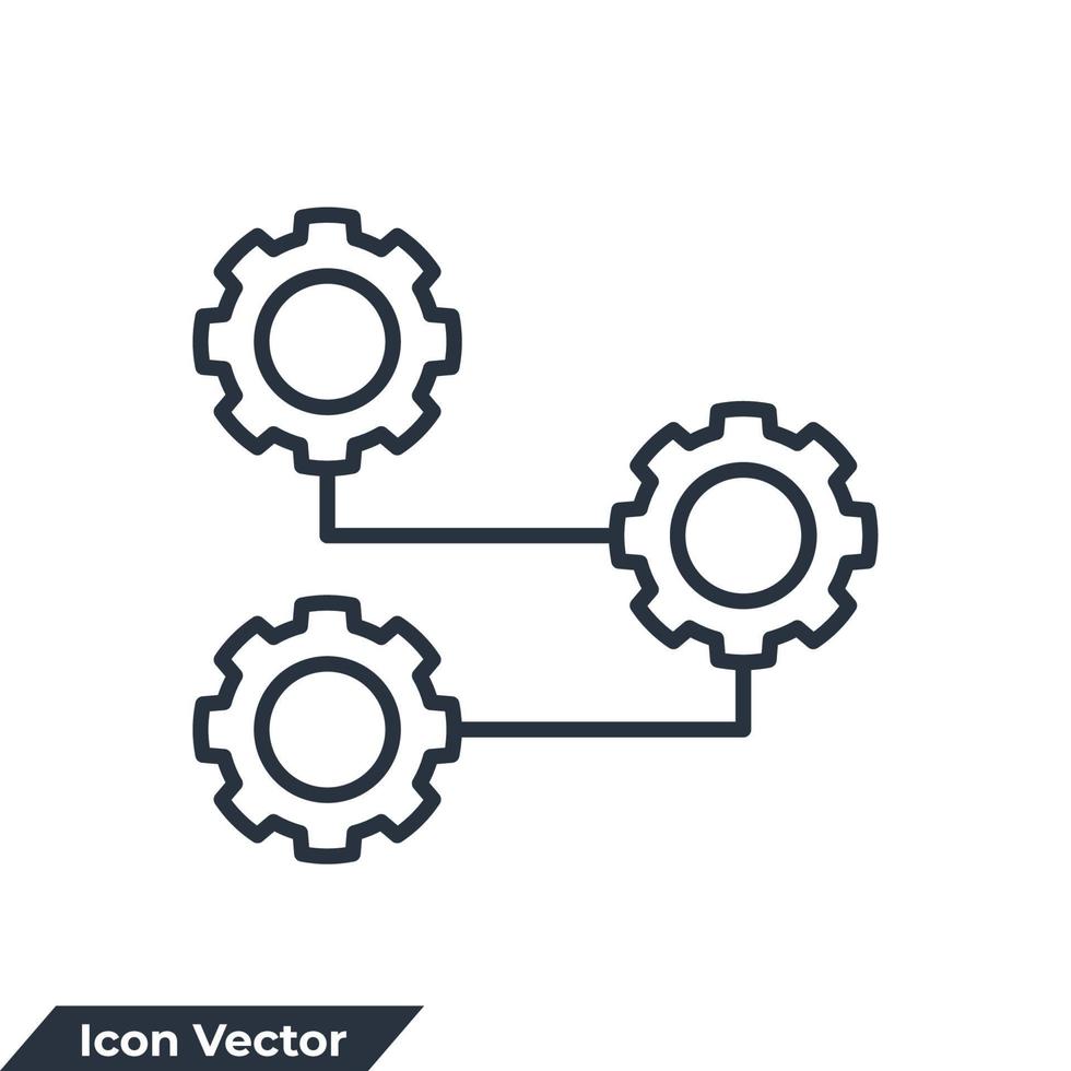 vooruitgang icoon logo vector illustratie. vooruitgang symbool sjabloon voor grafisch en web ontwerp verzameling