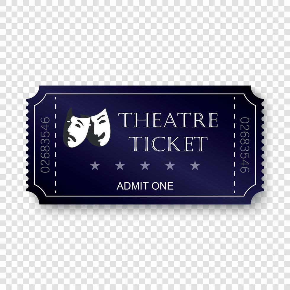 theater ticket vector illustratie