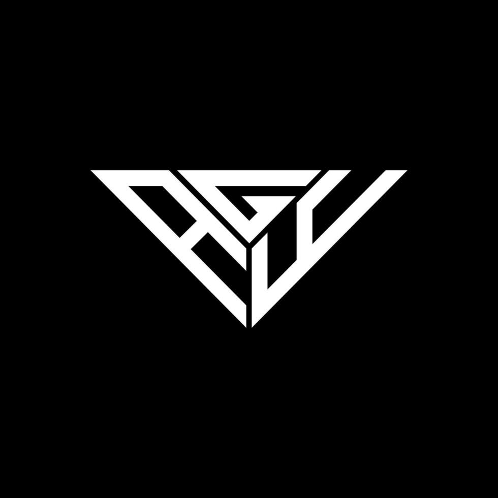 agy brief logo creatief ontwerp met vector grafisch, agy gemakkelijk en modern logo in driehoek vorm geven aan.