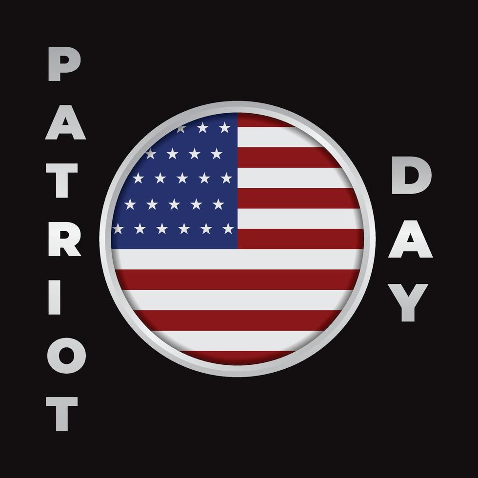 9.11 patriot dag banier vector