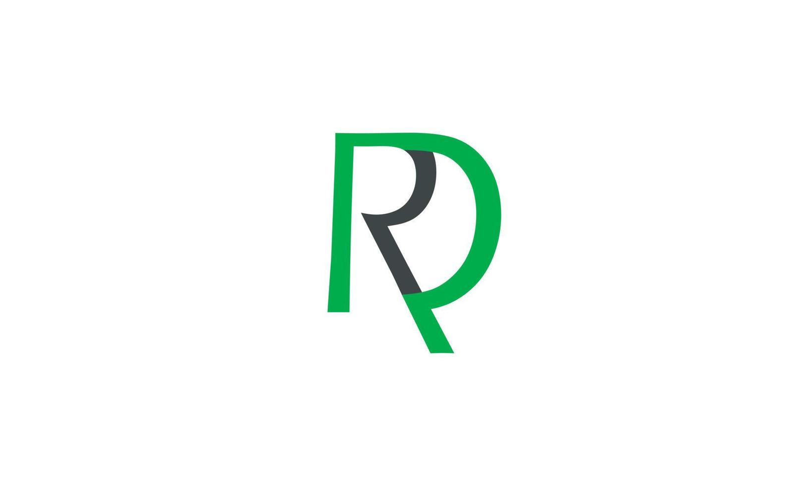 alfabet letters initialen monogram logo rd, dr, r en d vector