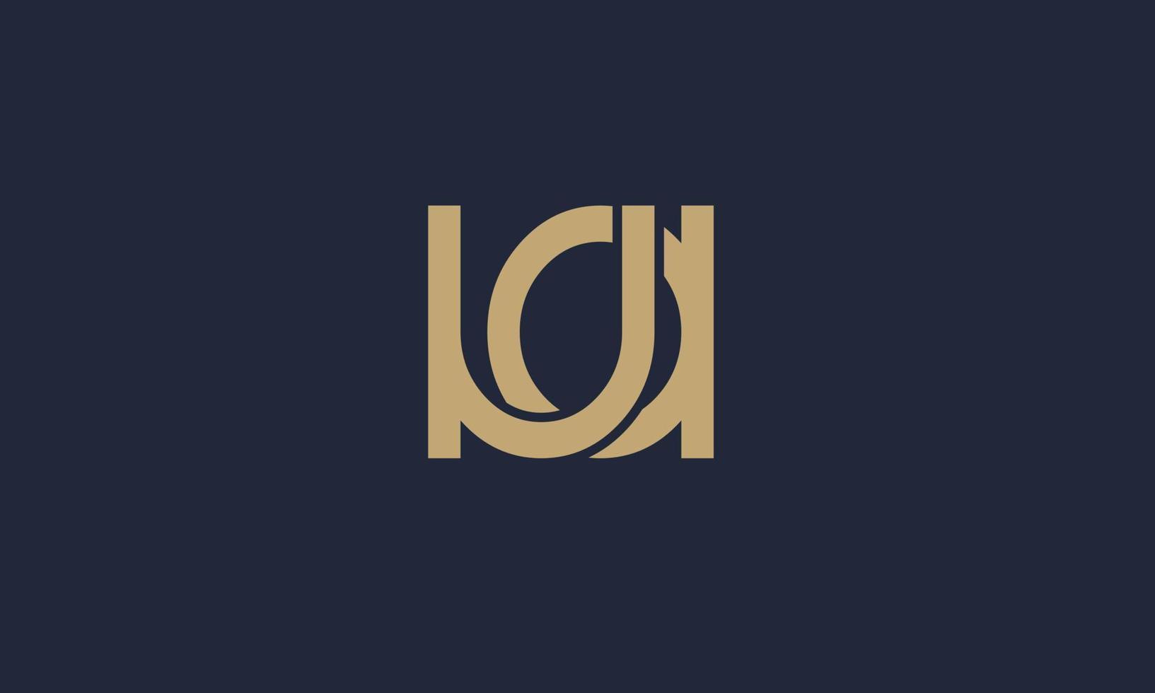 alfabet letters initialen monogram logo ua, au, u en a vector