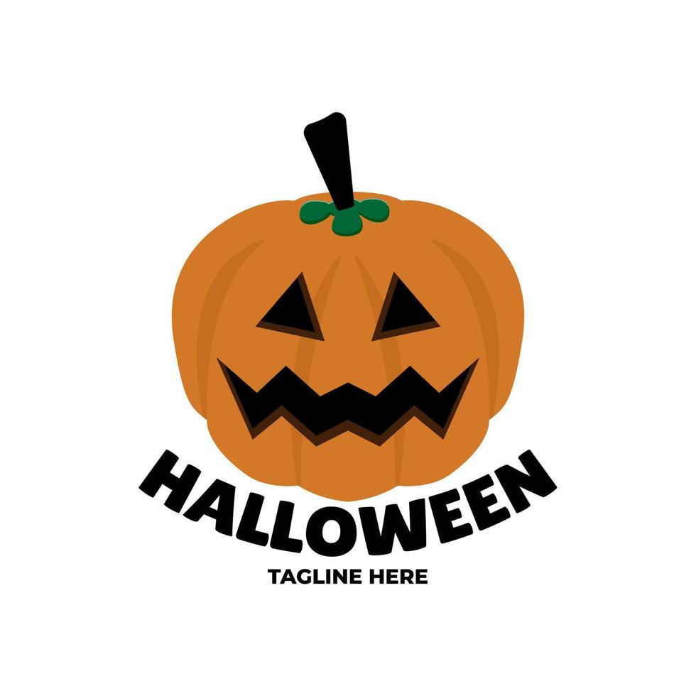 halloween logo badges of etiketten pompoen geest vector