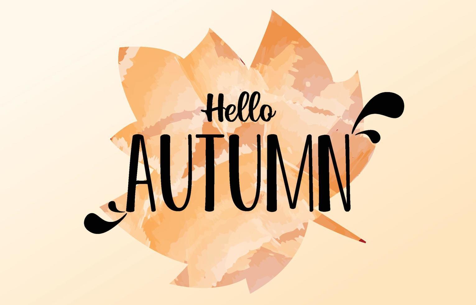 Hallo herfst achtergrond met bladeren gouden geel. vallen concept, voor behang, ansichtkaarten, groet kaarten, website Pagina's, spandoeken, online verkoop. vector illustratie