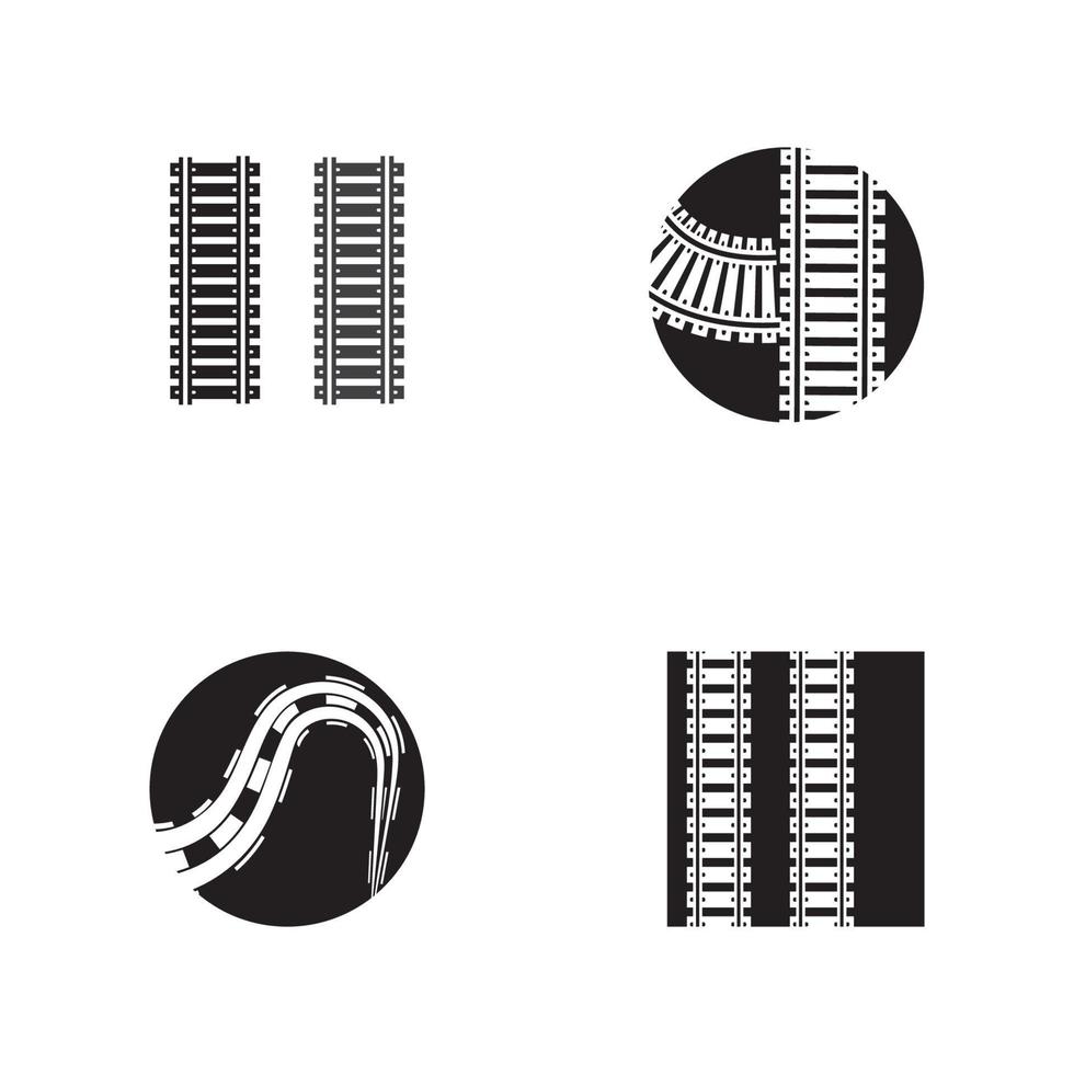 spoorweg vector icoon ontwerp sjabloon illustratie
