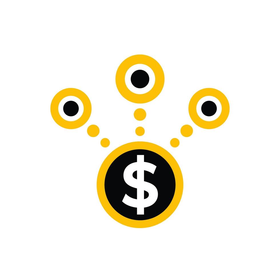 inkomen streams icoon Aan wit vector