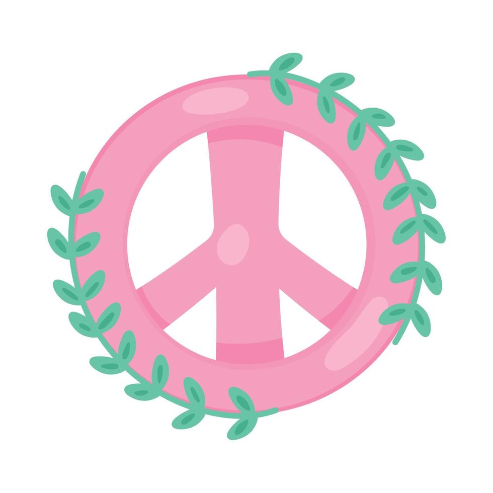 vrede symbool met takken vector