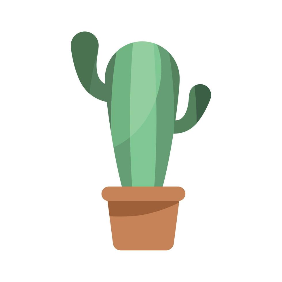 cactus kamerplant in pot vector