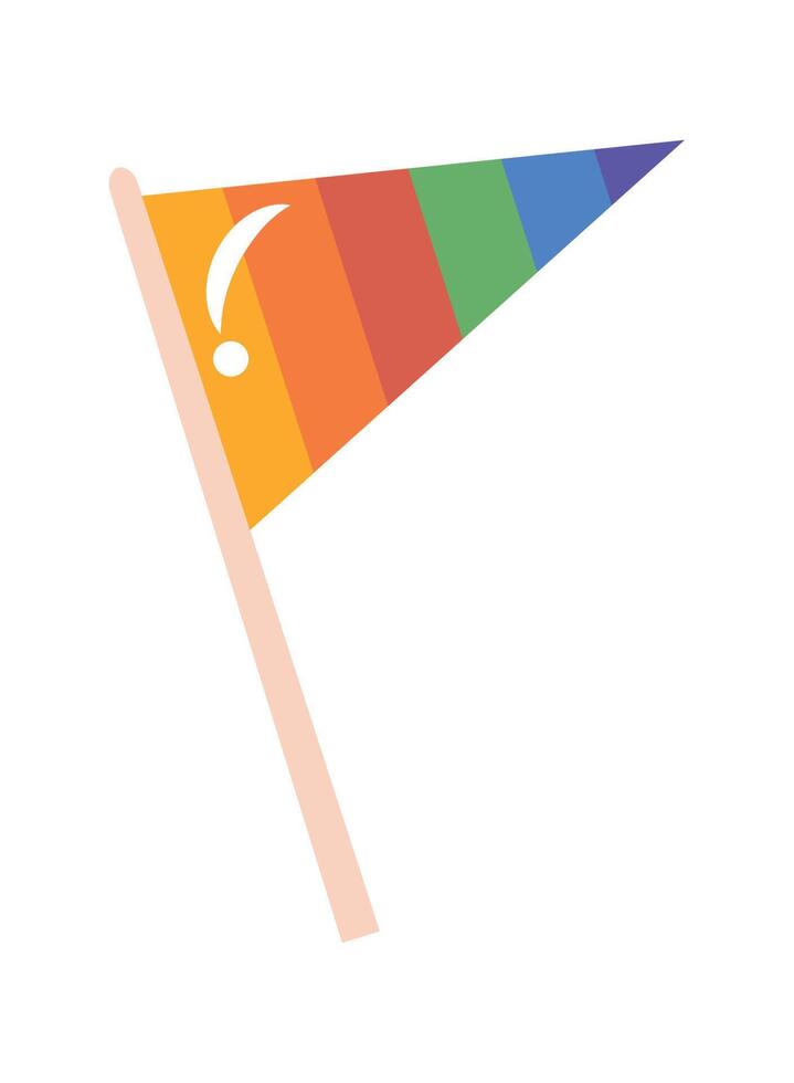 lgtbi driehoek vlag vector