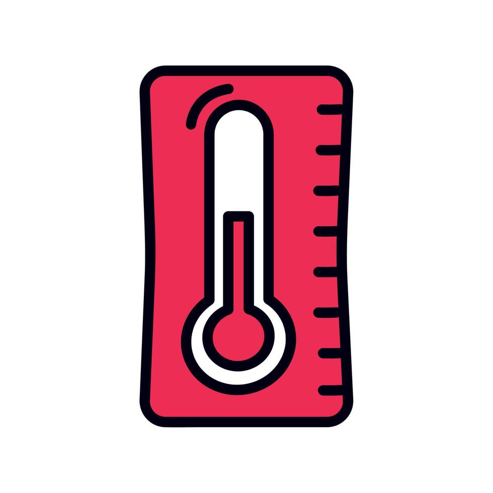 rood thermometer apparaat vector