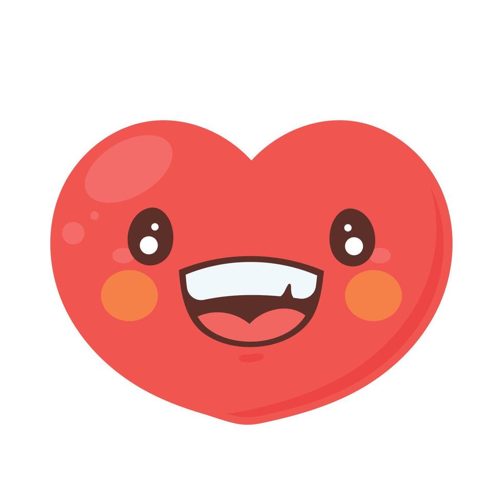 hart liefde emoticon vector