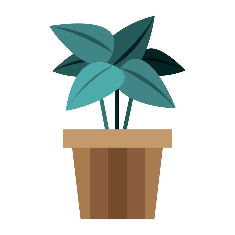 kamerplant in pot vector