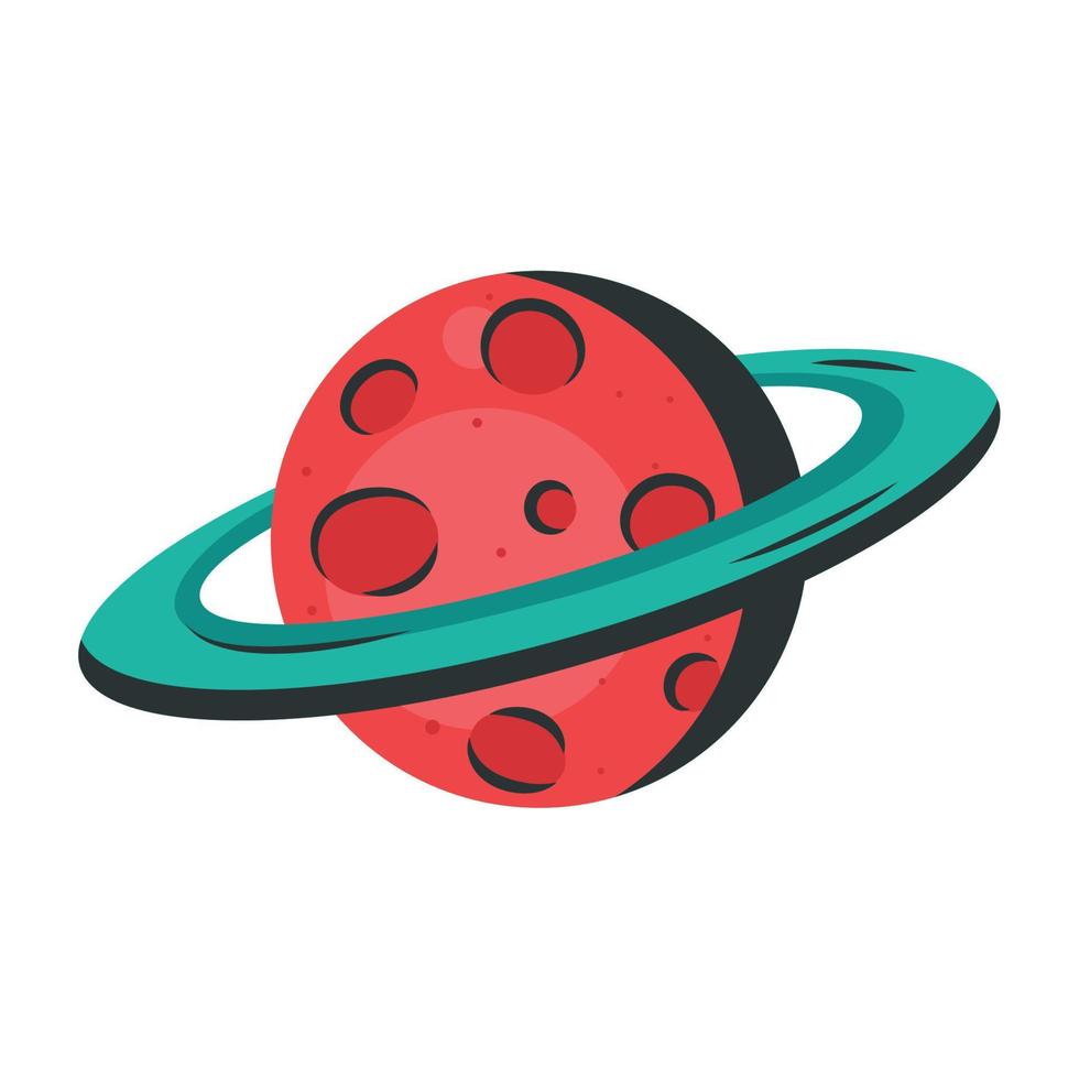 rood Saturnus planeet ruimte vector