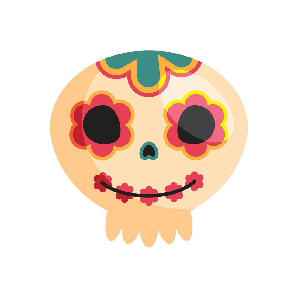 Mexico schedel hoofd vector