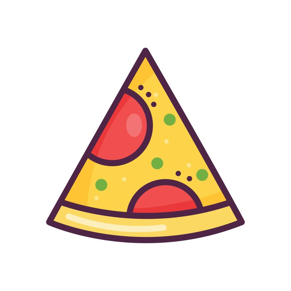 Italiaans pizza snel voedsel vector