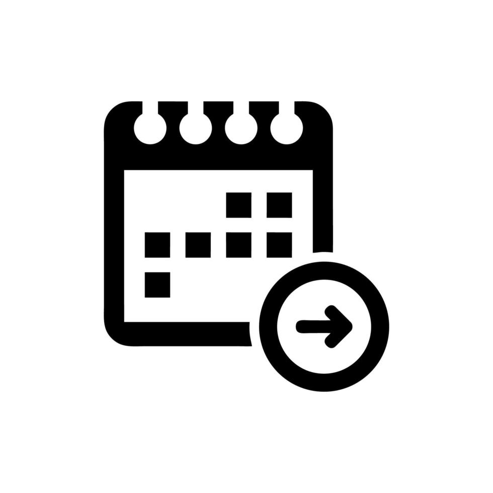 kalender geïsoleerd plat web mobiel pictogram vector