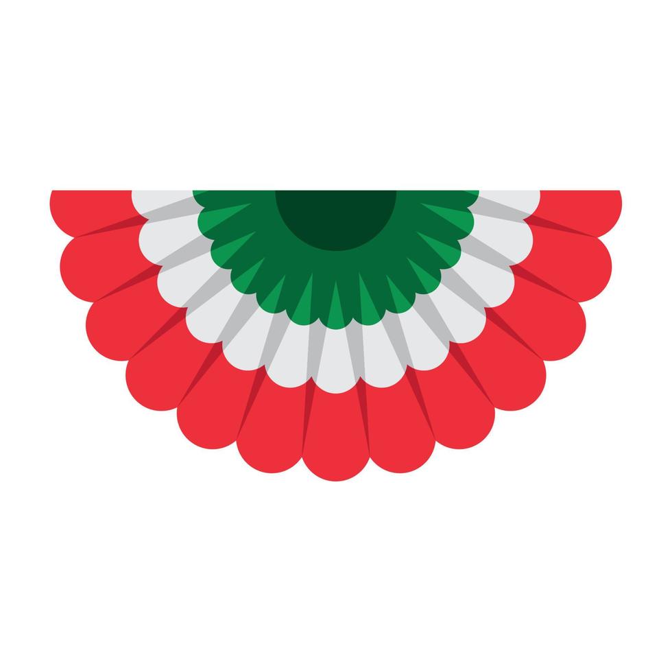 Mexicaans vlag in kant vector