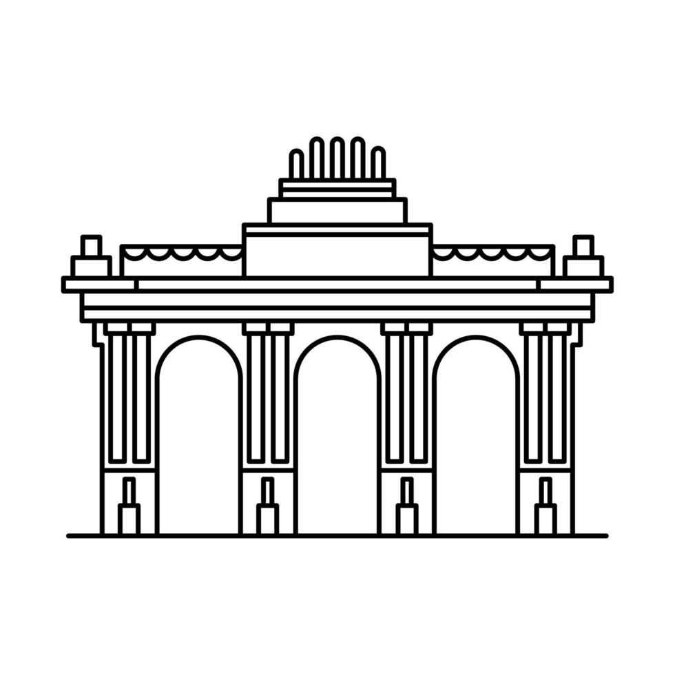 Brandenburg poort beroemd mijlpaal vector