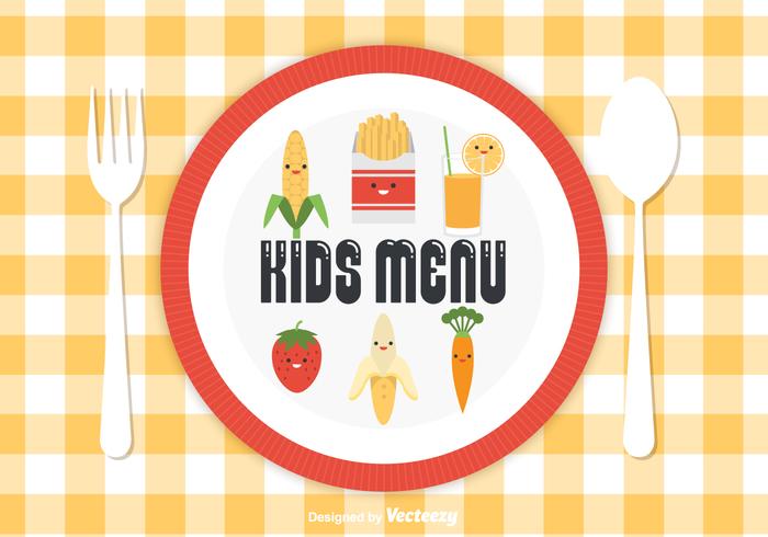 Gratis Kindermenu Vector