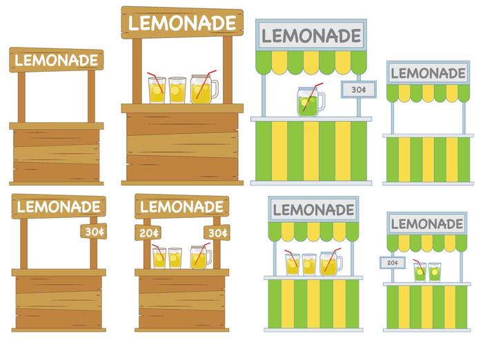 Limonade staan vector