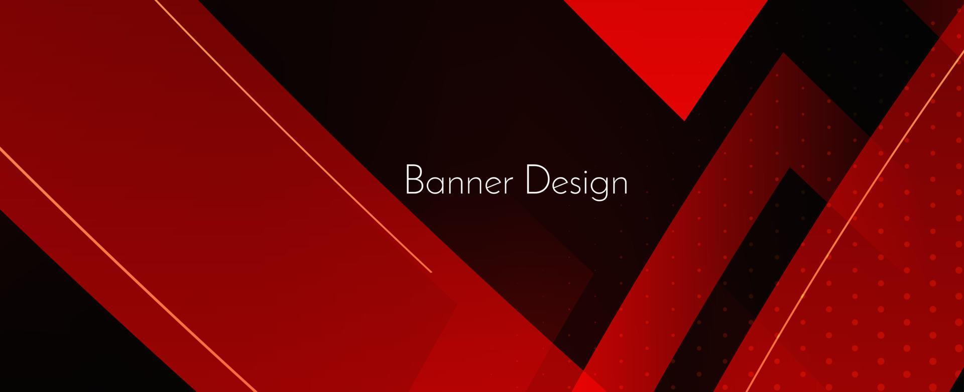 abstracte rode moderne decoratieve stijlvolle golf banner achtergrond vector