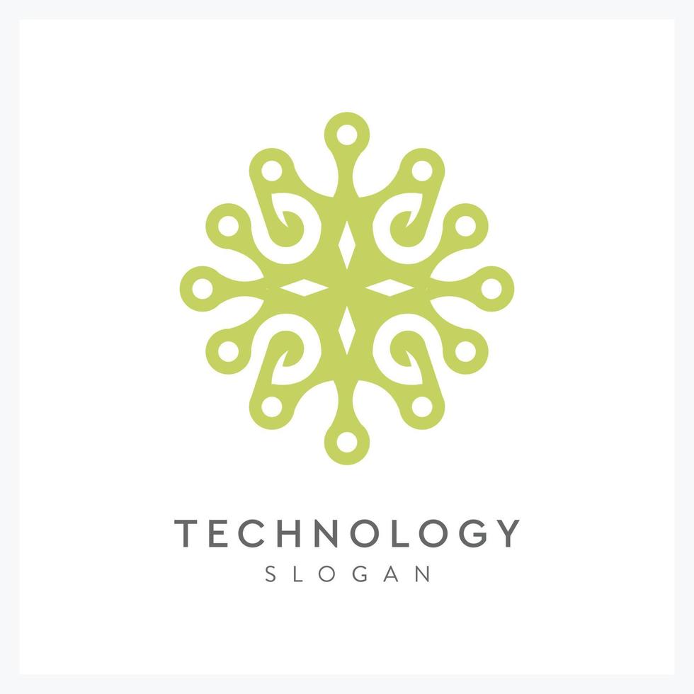abstract technologie inspiratie logo voor bedrijf vector