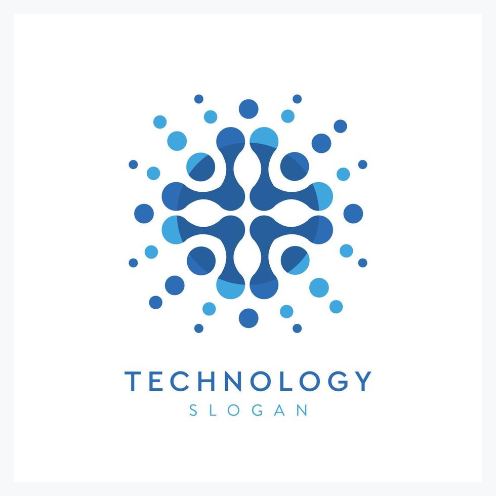 medisch technologie inspiratie logo voor bedrijf vector