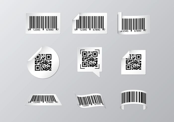 Gratis Barcode Scanner Label vector