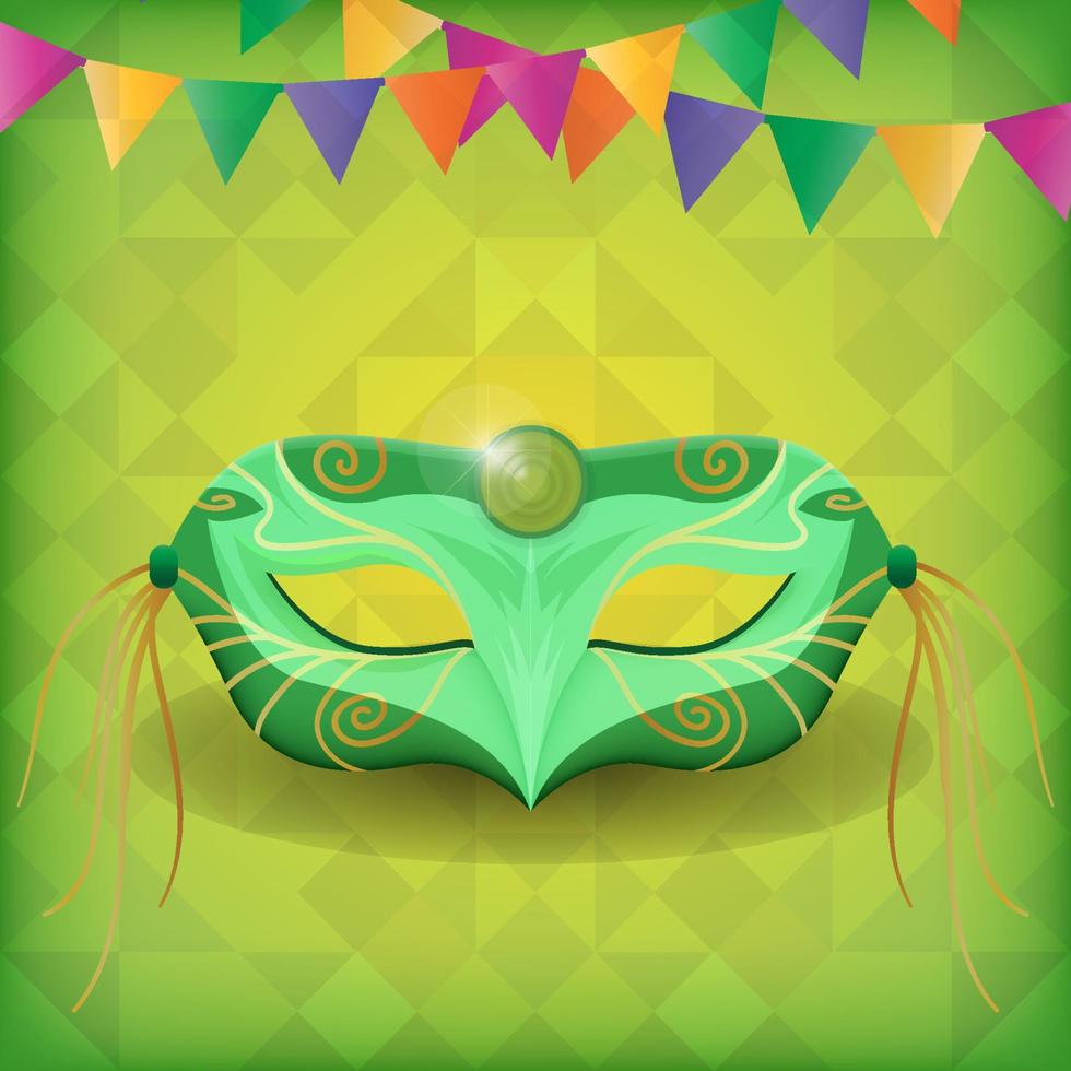 patroon achtergrond met overladen kleurrijk masker mardi gras vector illustratie