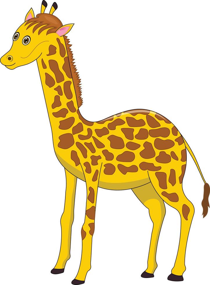 staand giraffe vector illustratie grafisch