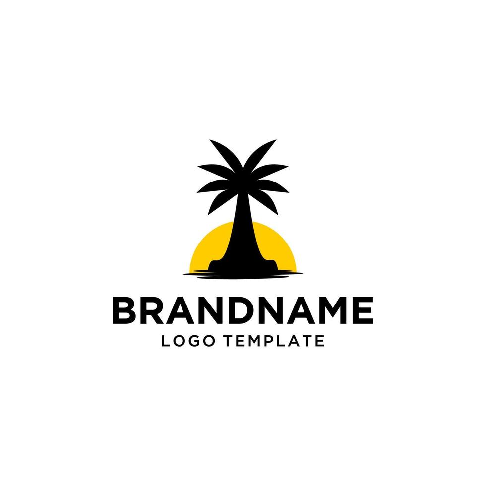 palm vakantie logo vector bedrijf uniek