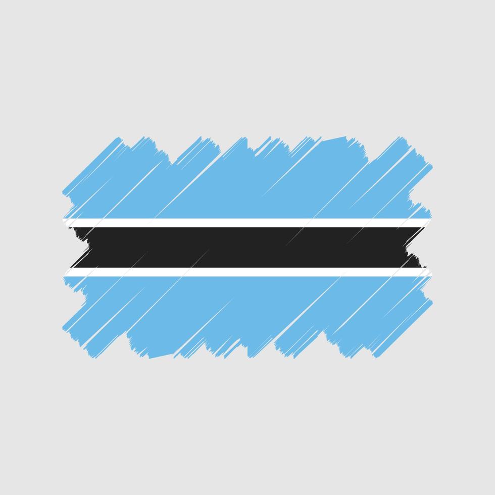 Botswana vlag vector ontwerp. nationale vlag