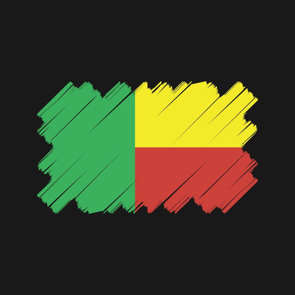 Benin vlag vector ontwerp. nationale vlag