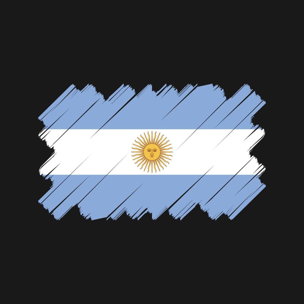 Argentinië vlag vector ontwerp. nationale vlag