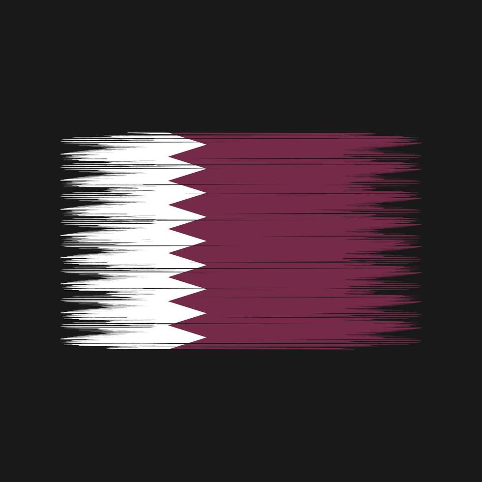 qatar vlag borstel. nationale vlag vector