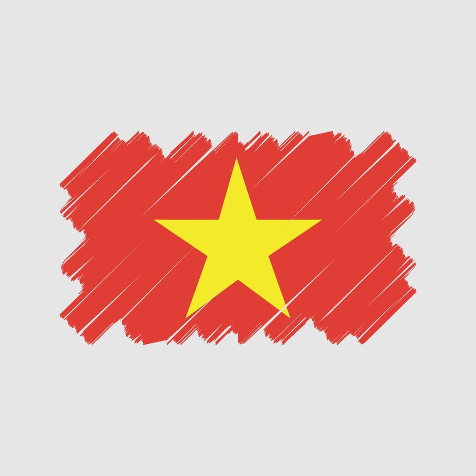 vietnam vlag vector ontwerp. nationale vlag