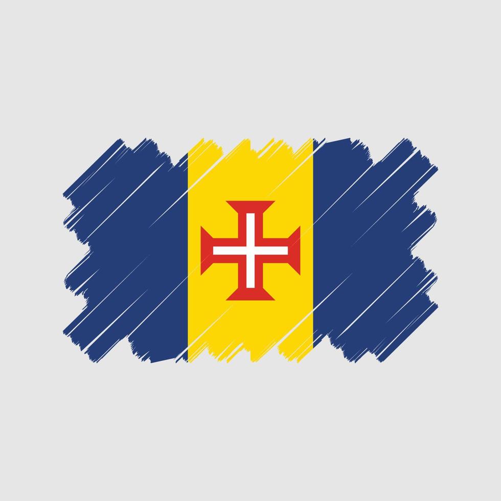 Madeira vlag vector ontwerp. nationaal vlag