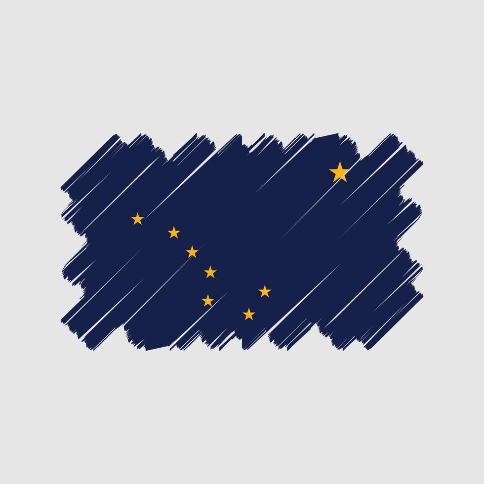 Alaska vlag vector ontwerp. nationaal vlag