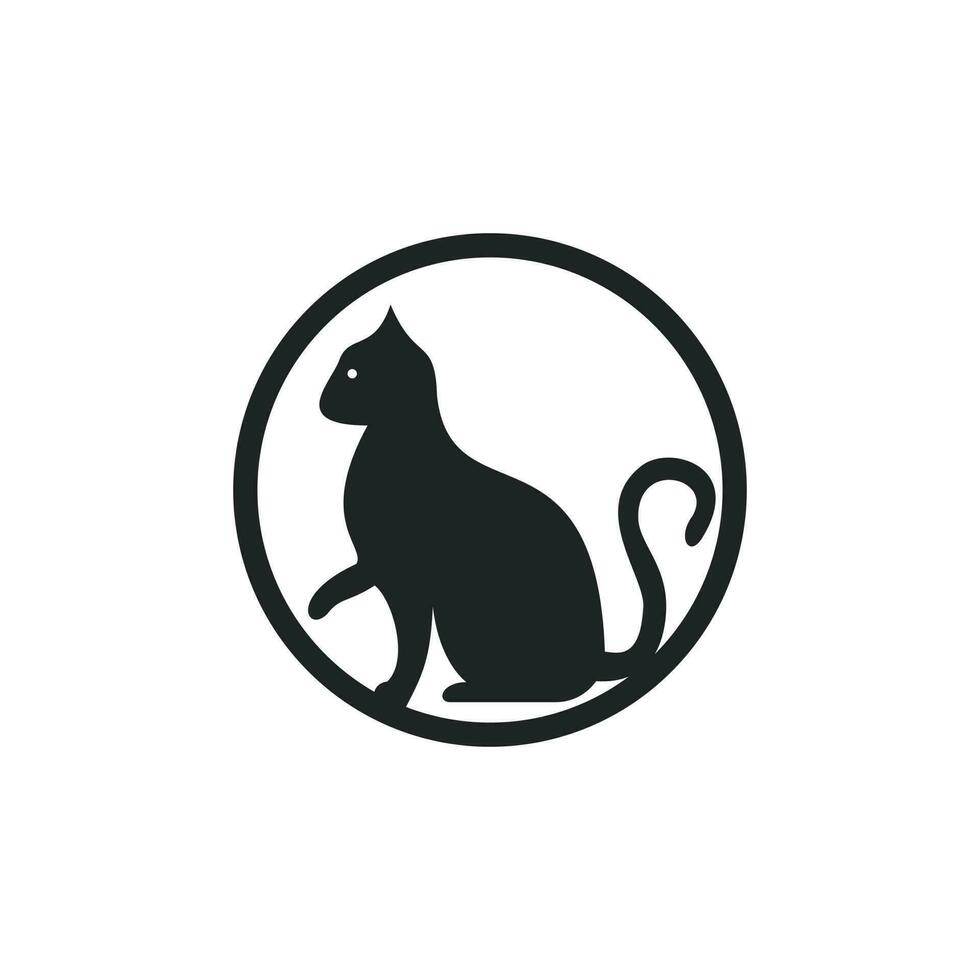 kat vector logo ontwerp. huisdier winkel logo ontwerp. dier huisdier zorg logo.