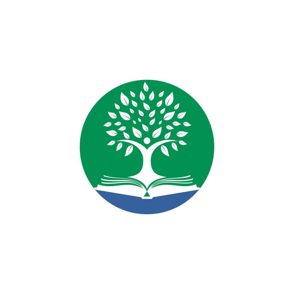 menselijk boom logo ontwerp. leider onderwijs logo ontwerp. vector
