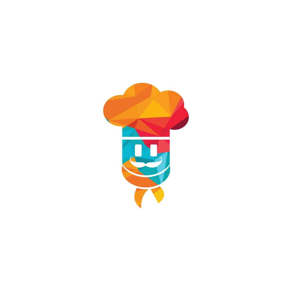 chef vector logo ontwerp. Koken en restaurant logo concept.