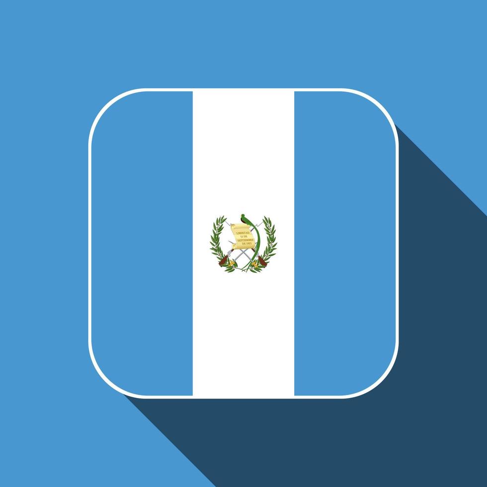 vlag van guatemala, officiële kleuren. vectorillustratie. vector