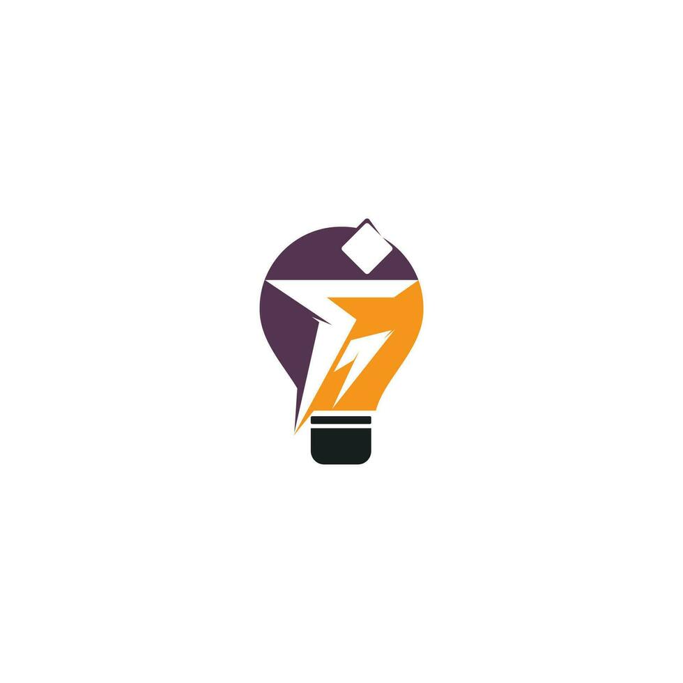 fit idee logo sjabloon ontwerp. Mens geschiktheid met lamp logo ontwerp. vector